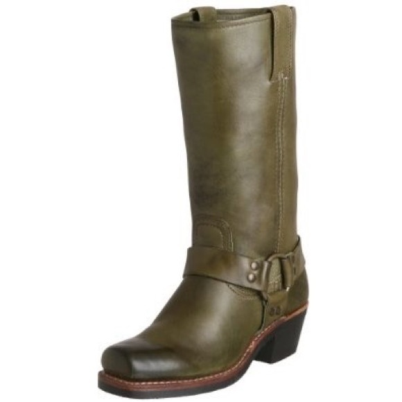 Frye Shoes - Frye Olive Green Harness Boot sz 8